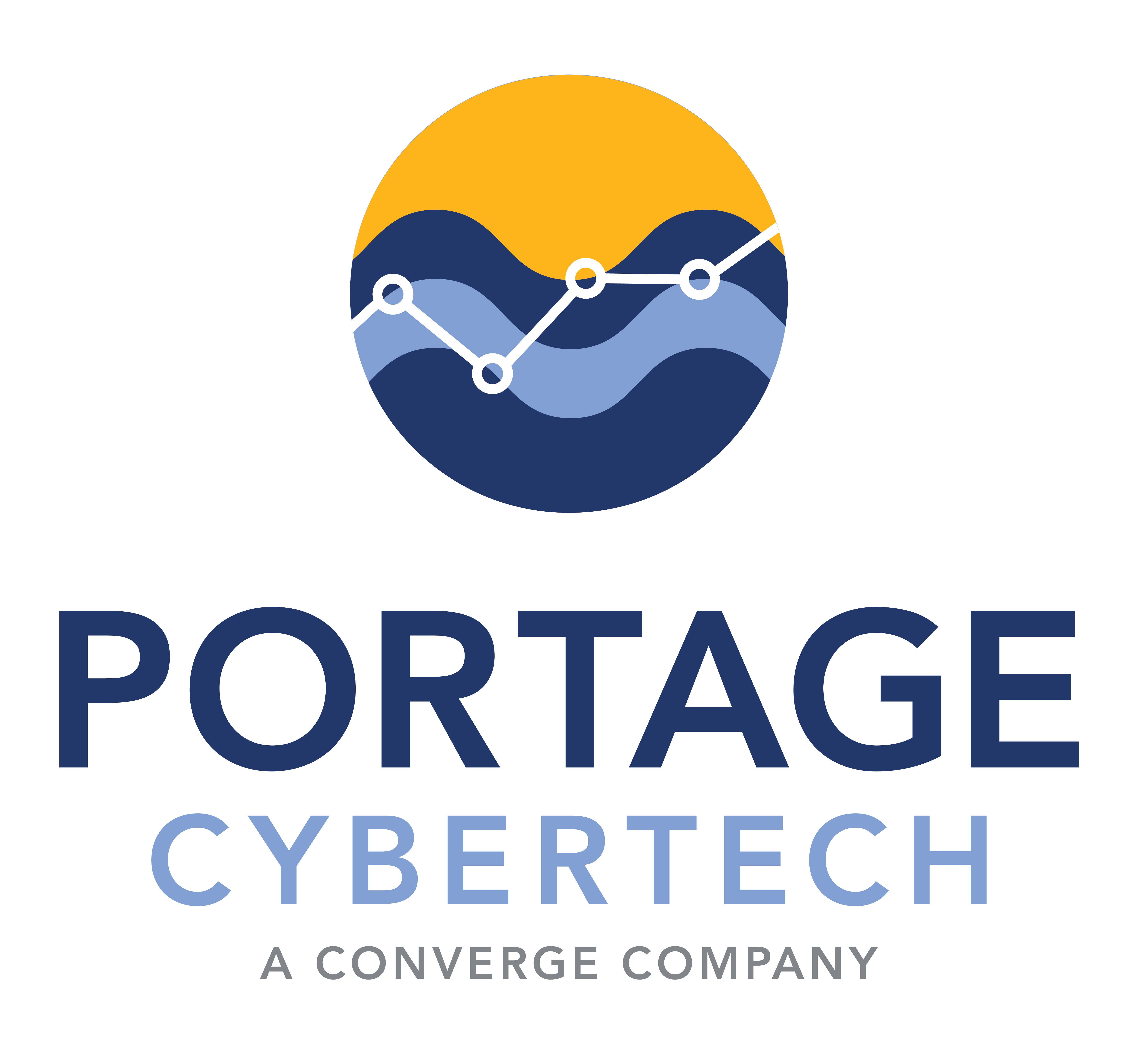 Portage CyberTech Vertical Logo