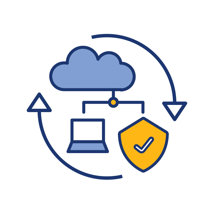 Automations in secure data sharing from the cloud icon