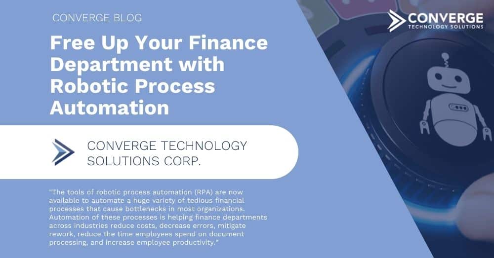 Free Up Your Finance Department with Robotic Process Automation