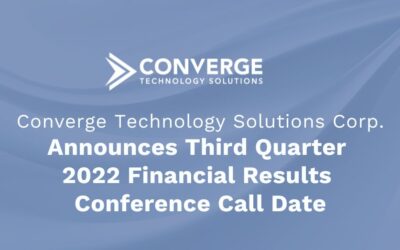 Converge Announces Third Quarter 2022 Financial Results Conference Call Date