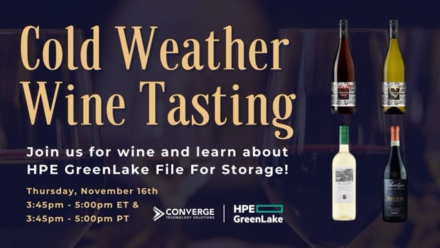 Cold Weather Wine Tasting with HPE GreenLake