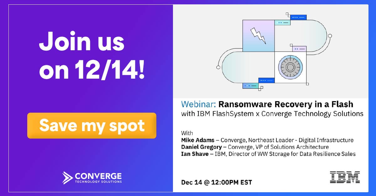 Webinar: Ransomware Recovery in a Flash