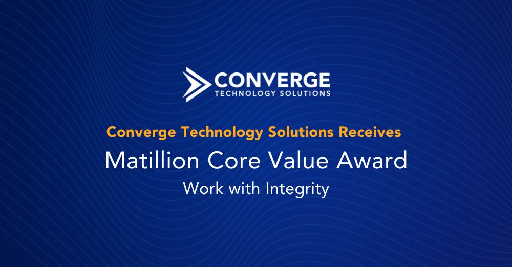 Converge Technology Solutions Receives Matillion Core Value Award – Work with Integrity