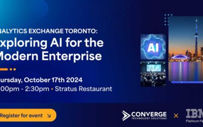 Analytics Exchange Toronto: Exploring AI for the Modern Enterprise