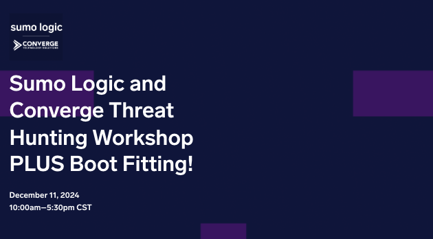 Sumo Logic X Converge Threat Hunting Workshop