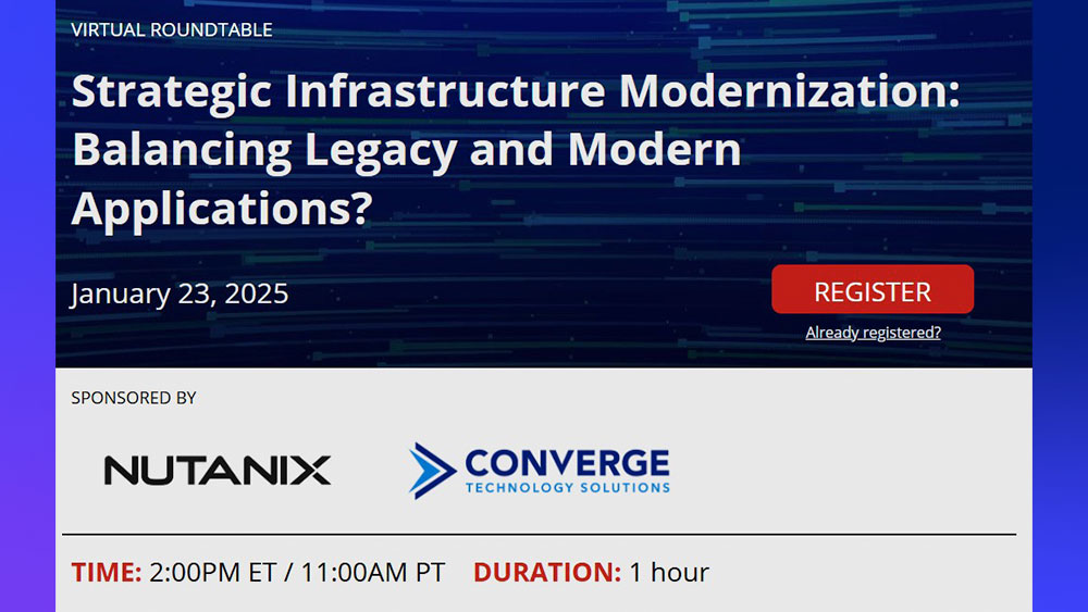 IDC Virtual Round Table Strategic Infrastructure Modernization: Balancing Legacy and Modern Applications